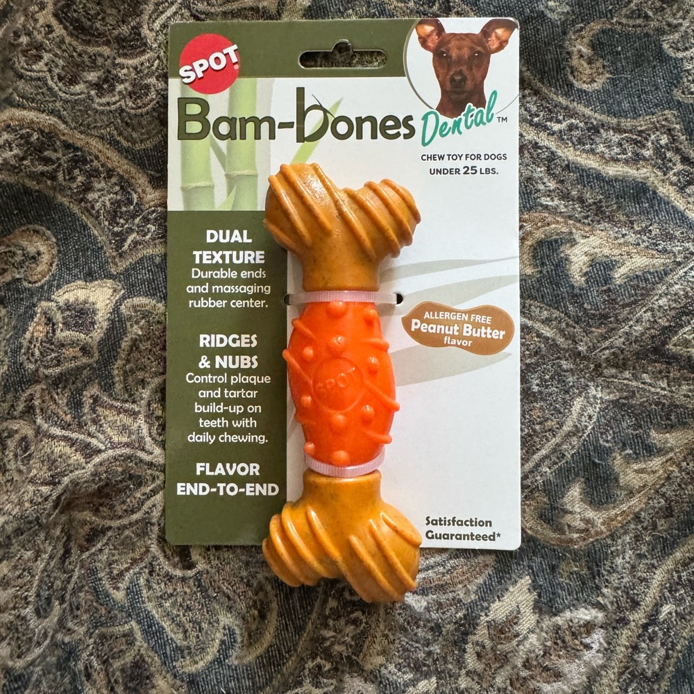 New Peanut Butter Flavored Dog Chew Toy
